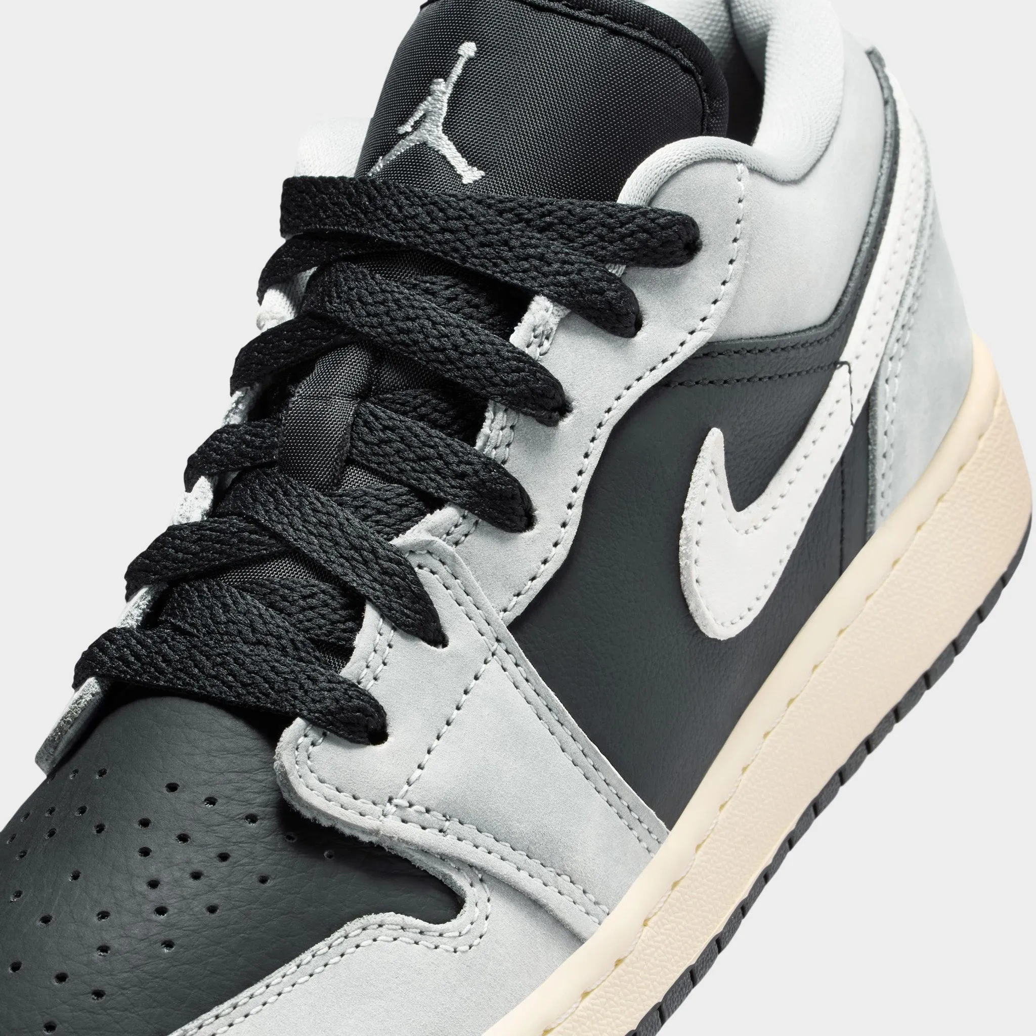 Jordan 1 Low SE GS Light Smoke Grey / Black - Sail Dream Walk City Edge