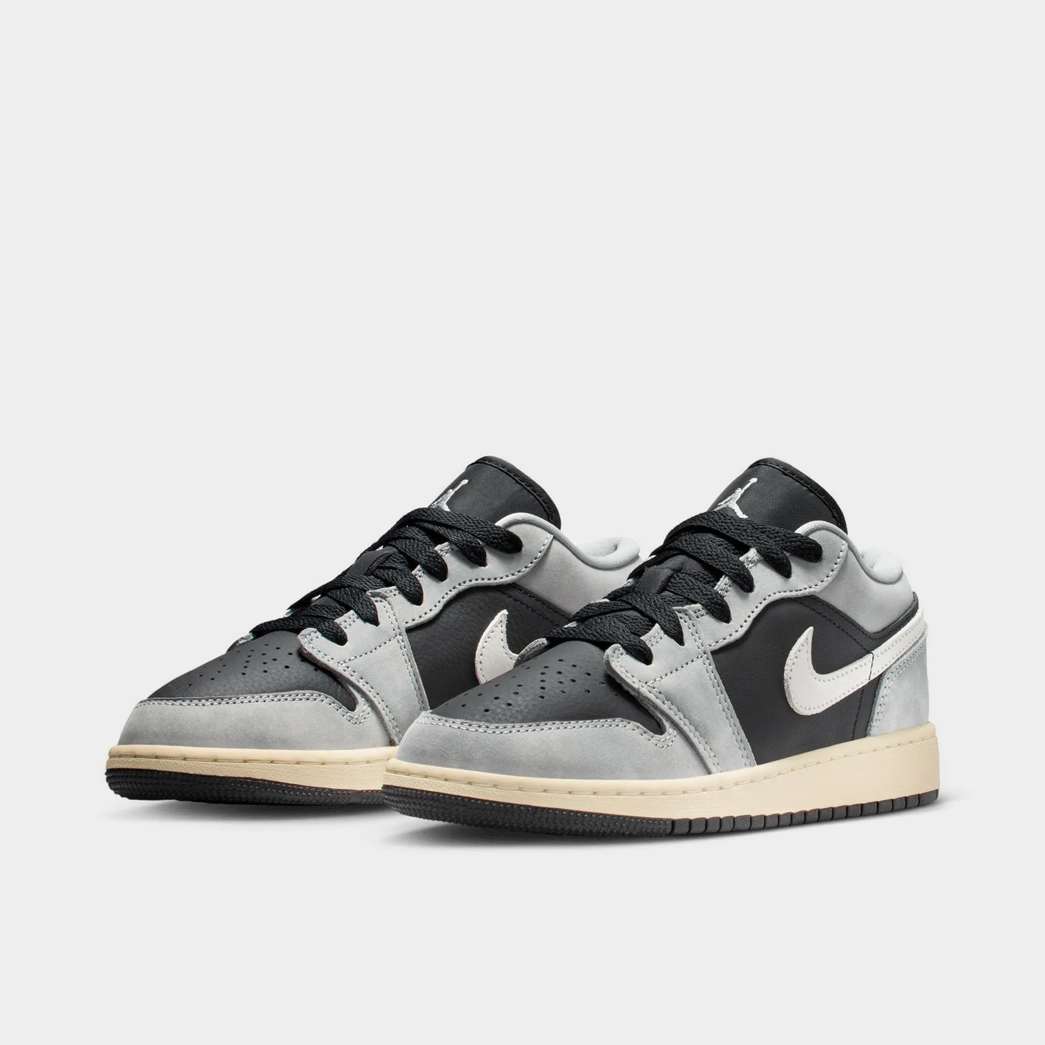 Jordan 1 Low SE GS Light Smoke Grey / Black - Sail Stable construction Forest Path