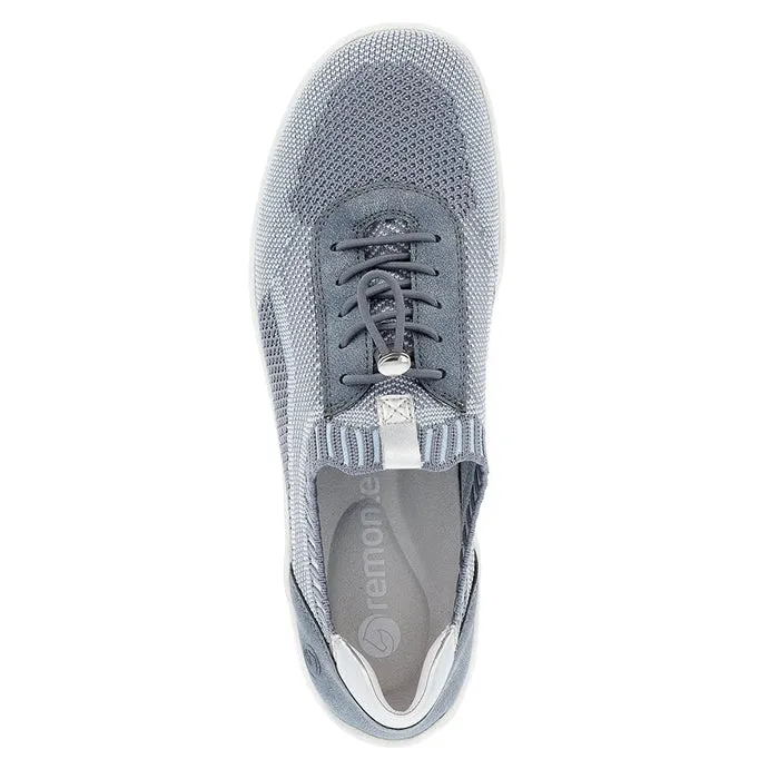 Traction Sole Womens Remonte Liv 18 in Jeans-Ciel/Adria/Silver