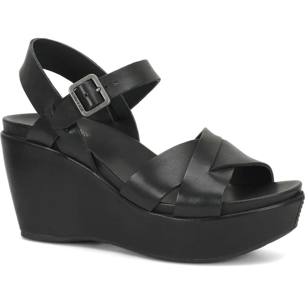 Matte Style Destination Wedding Kork Ease Women's Ava 2.0 Black Leather