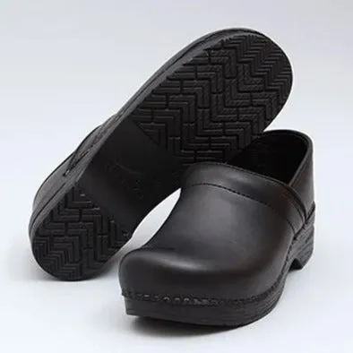Womens Dansko Professional Black Box Wood Path