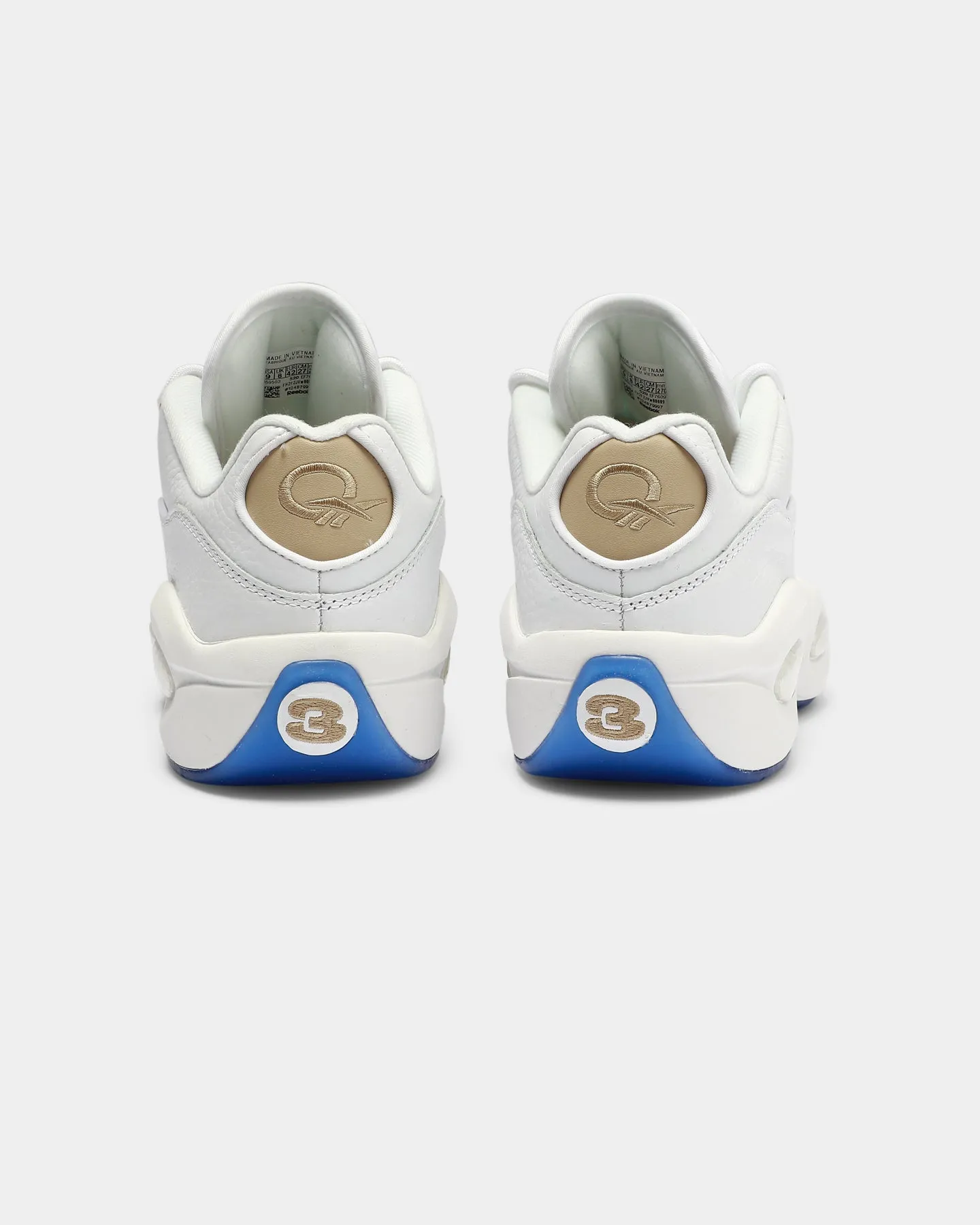 Reebok Question Low White/White/Sand Snow Grip King Walk