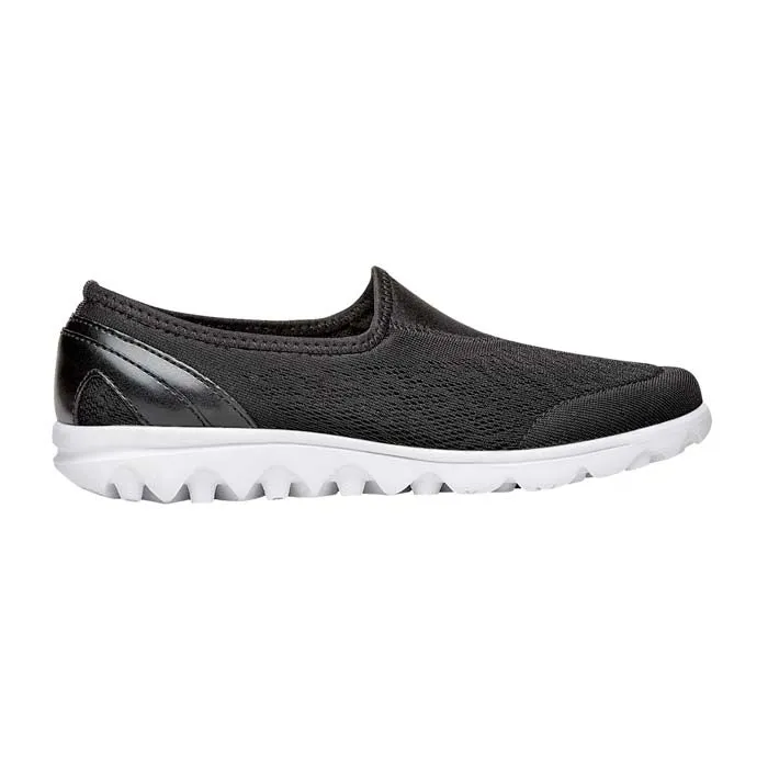 Smooth Finish Free Step Womens Propet Travelactiv Slip-On in Black