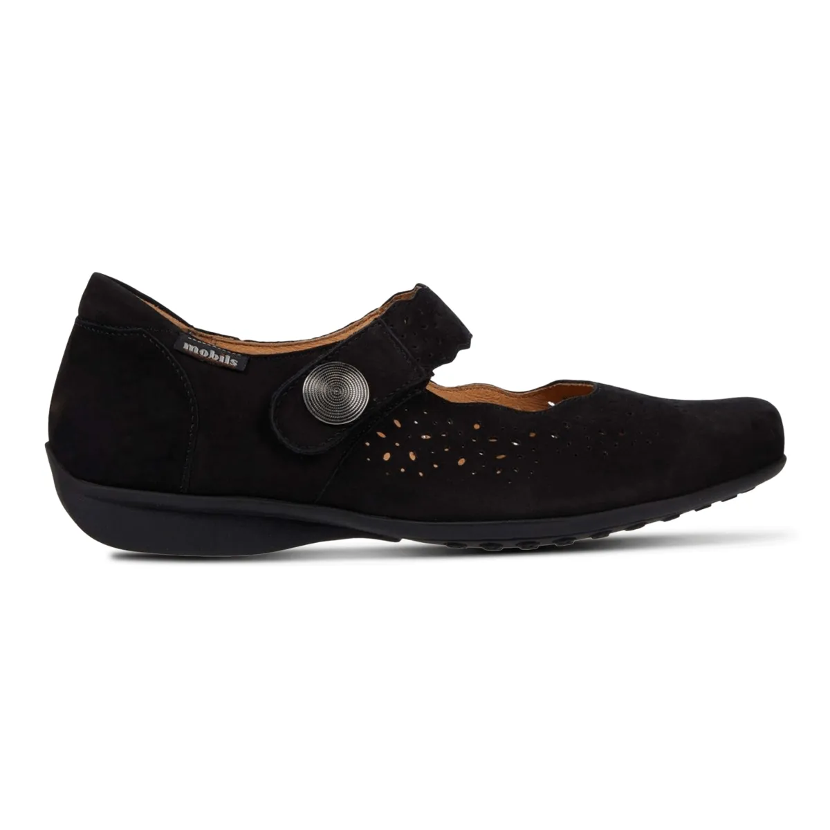 Contoured Fit Mephisto Mobils Women's Fabienne Black Nubuck