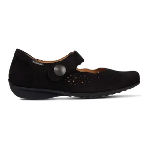 Contoured Fit Mephisto Mobils Women's Fabienne Black Nubuck