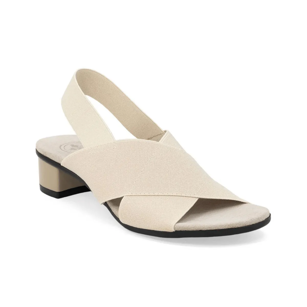 Glossy Finish Charleston Shoe Co. Women's Alhambra Pearl Linen