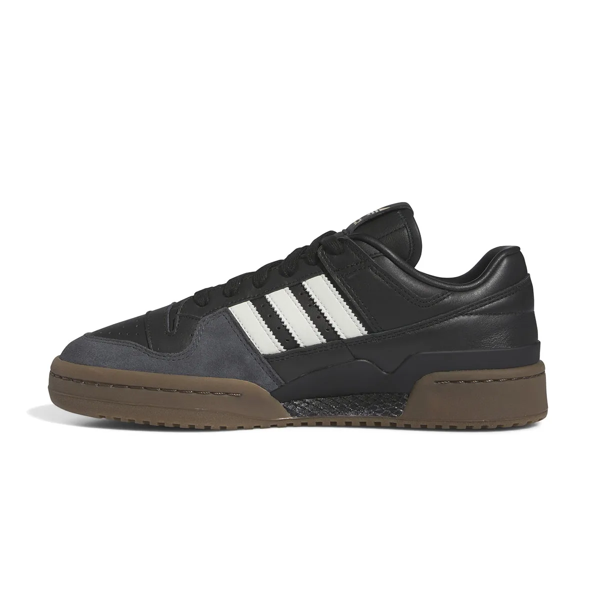 Forum 84 Low CL 'Core Black Ivory Gum' Leather Touch Airport Easy
