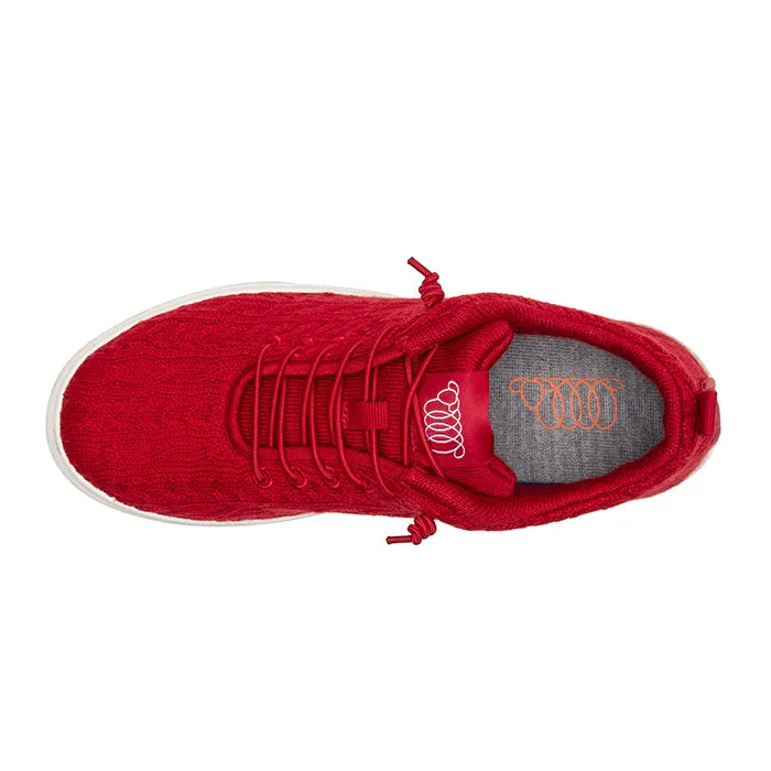 Tread Pattern Sport Look Womens Woolloomooloo Cooma in Red