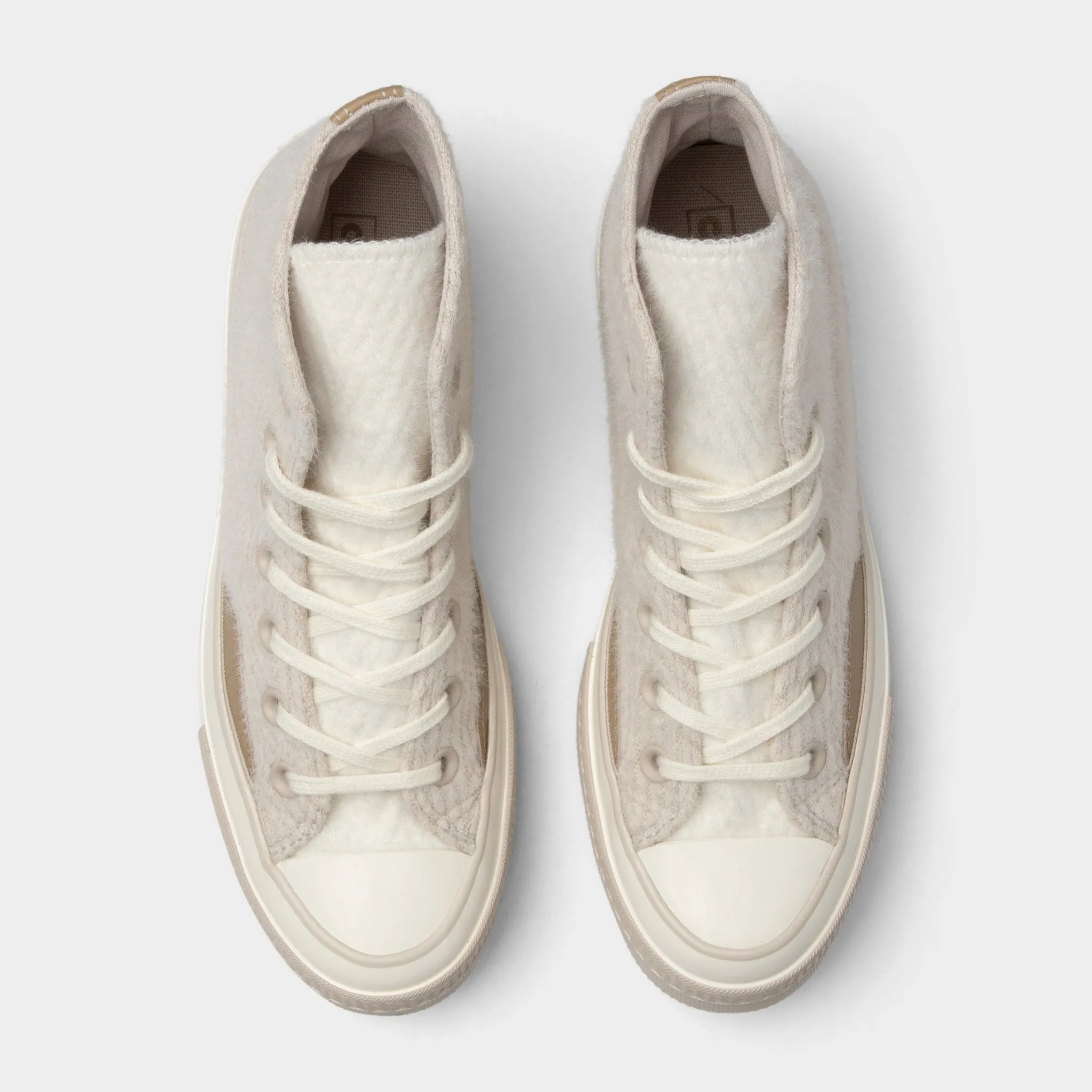 Slim Line Ocean Edge Converse Chuck 70 Cozy Utility Desert Sand / Nomad Khaki - Egret