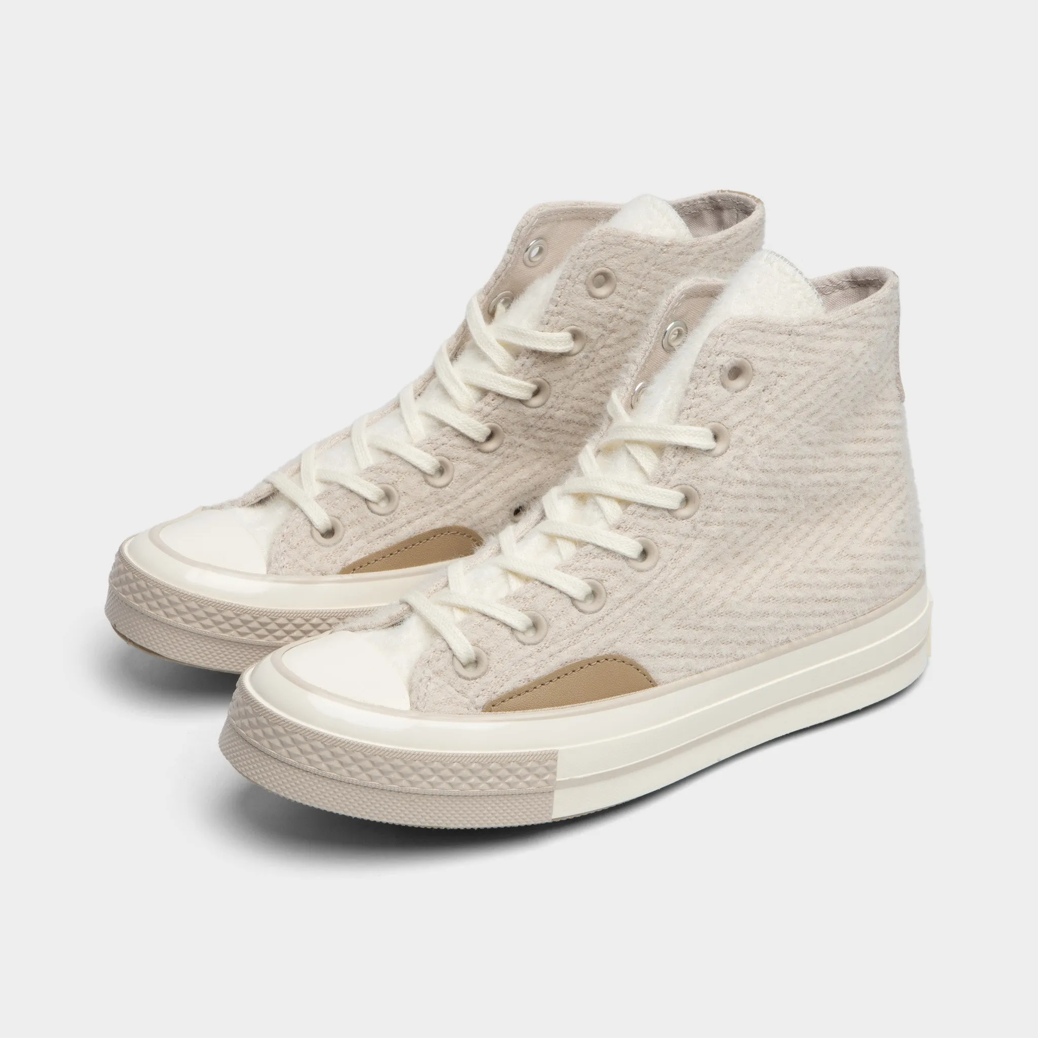 Converse Chuck 70 Cozy Utility Desert Sand / Nomad Khaki - Egret Neon Bright Easy   To   Wear