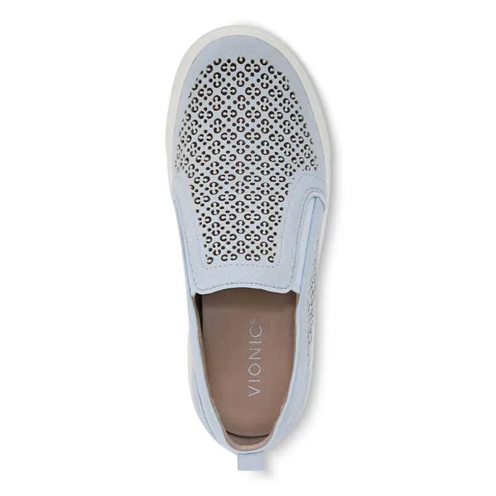 Womens Vionic Kimmie Perf in Ballad Blue Strong Stitch Hill Walk
