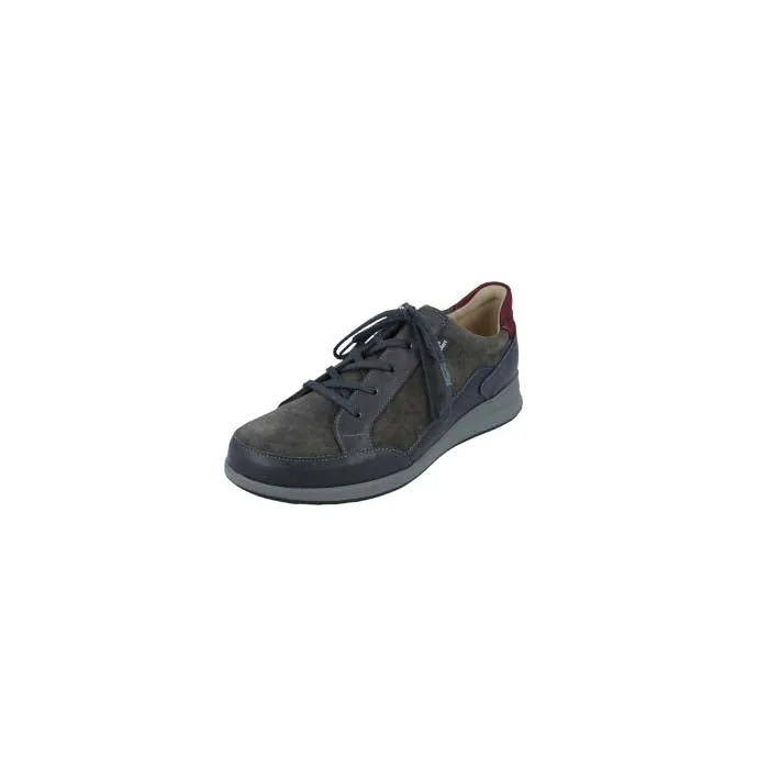 Canvas Material Breathability Womens Finn Comfort Prato in Anthracite/Carbon/Bordo Roxy