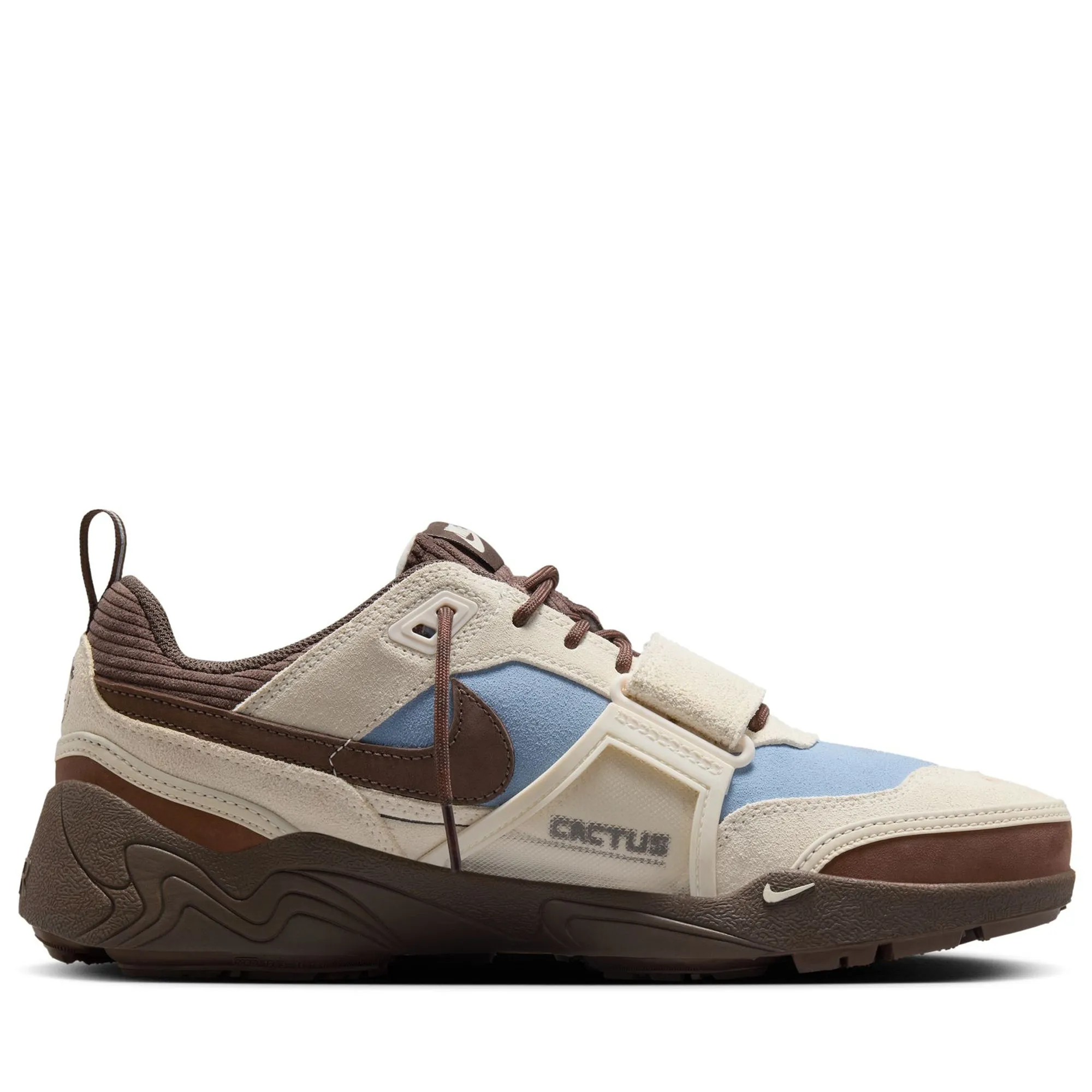 Retro design Smooth Step Travis Scott x Nike Zoom Field Jaxx - Leche Blue/Baroque Brown