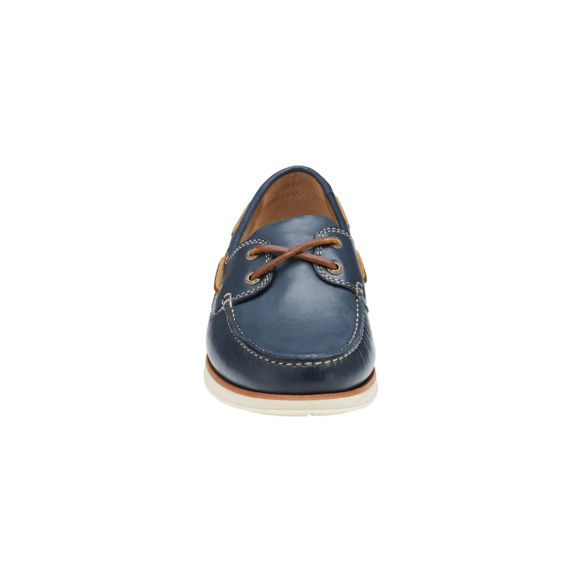 Stable Structure Johnston & Murphy Men's Monaco 2-Eye Boat Shoe Navy Glove Leather