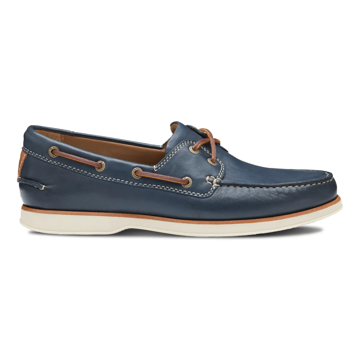 Farm Hike Quick Hike Johnston & Murphy Men's Monaco 2-Eye Boat Shoe Navy Glove Leather