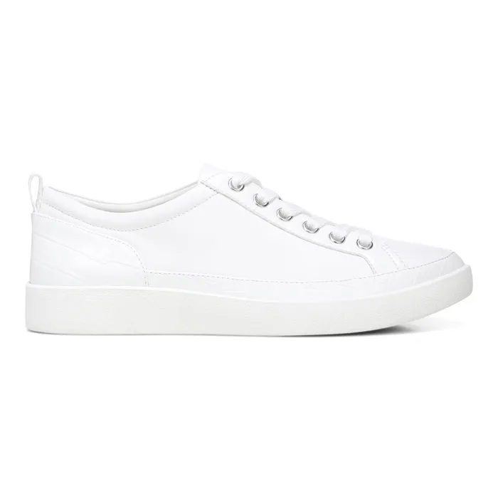Womens Vionic Winny Lace Up Sneaker White Harbor Stroll Eco Wear