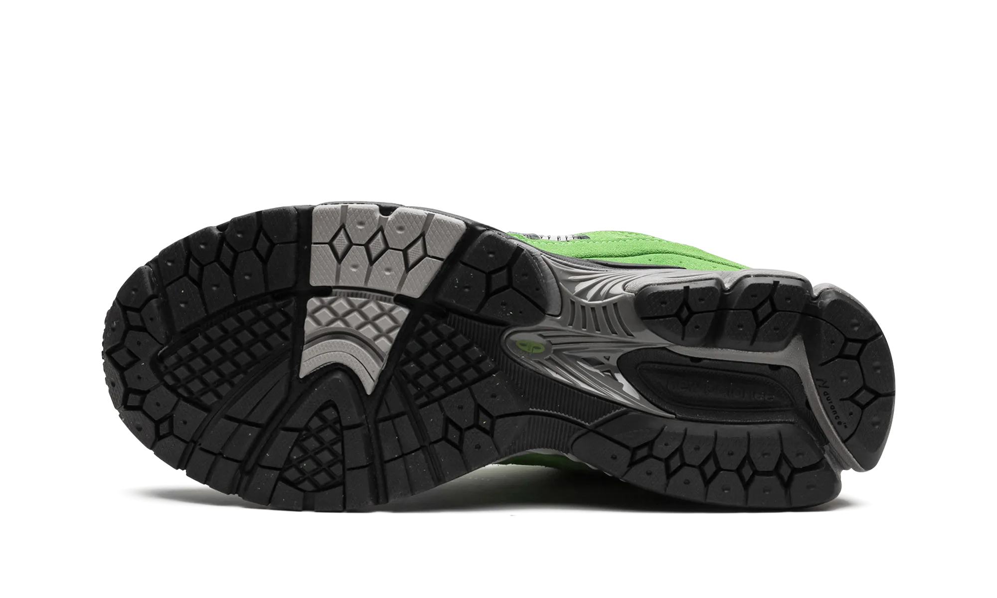 2002R "Good Vibes Pack - Green Apple" running in a frozen lake area shoes running with a durable outsole
