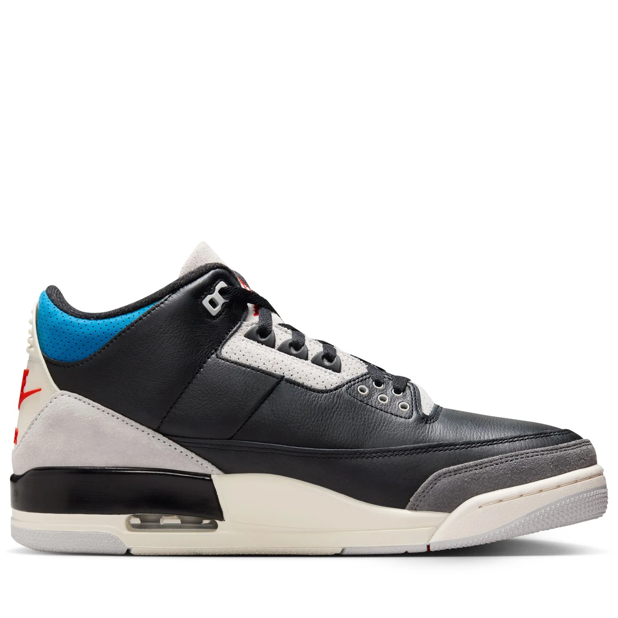 Orthotic Friendly Footbed Air Jordan 3 Retro OG 'Rare Air' - Black/Chile Red