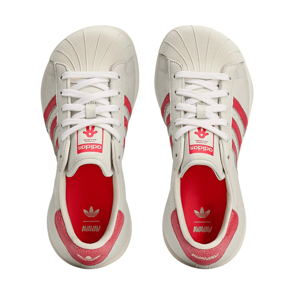   Avavav Superstar Modified 'Crystal White Red' Bulky Boosted touch