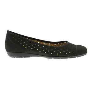Two Tone Breathable Lining Gabor Women's 24.169.17 Black Nubuck