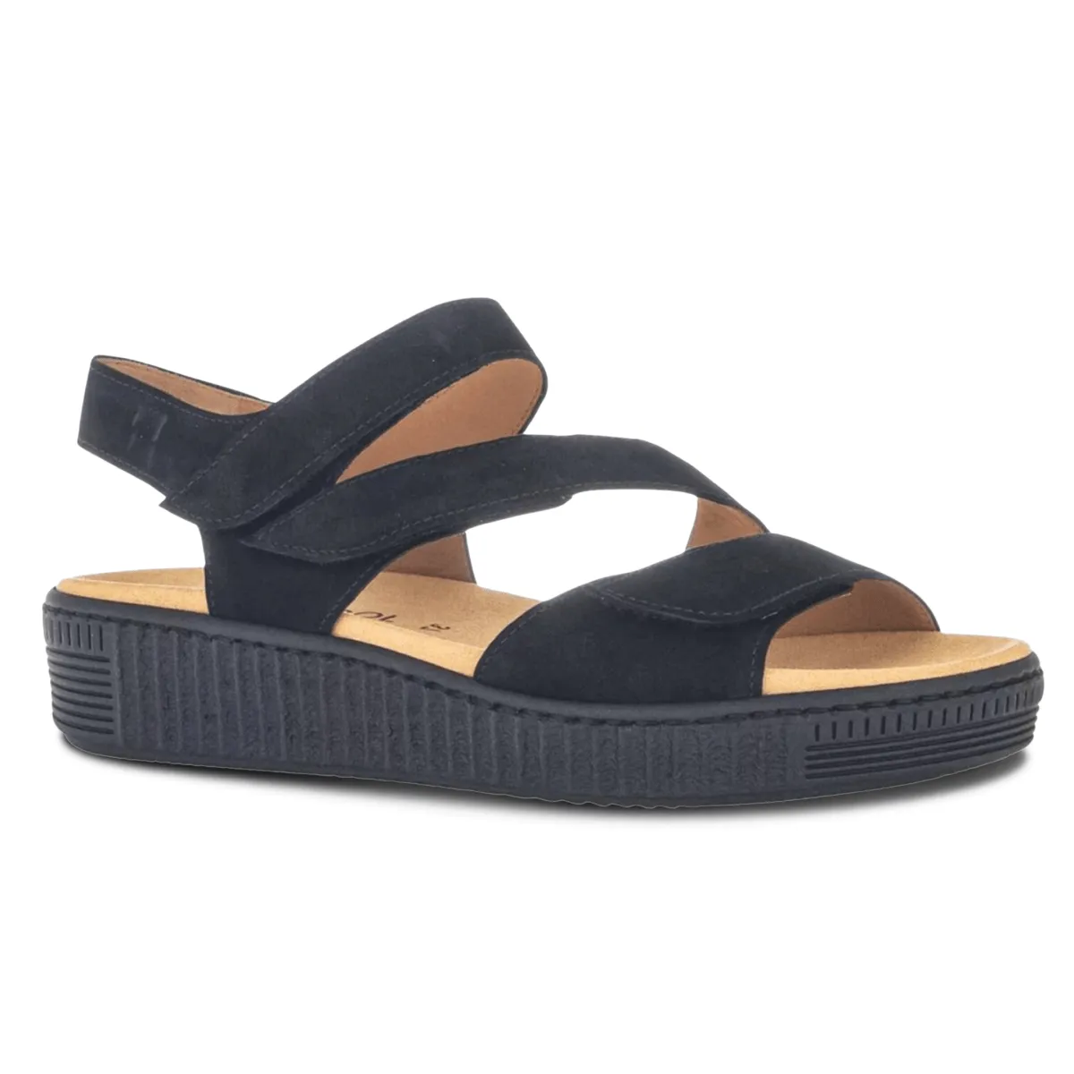 Gabor Women's 43.600.17 Black/Black Suede Full Grain Leather