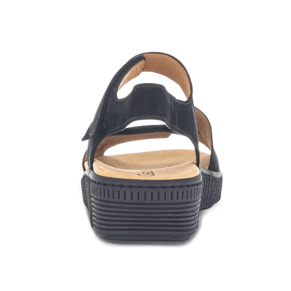 Refined Finish Chisel Shape Gabor Women's 43.600.17 Black/Black Suede