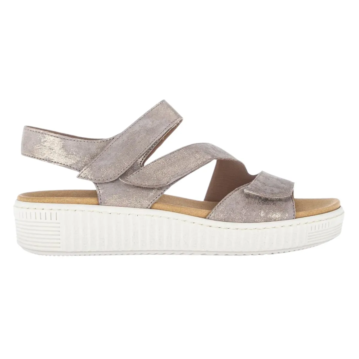 Eye Catch limited run Gabor Women's 43.600.62 Beige Metallic Leather