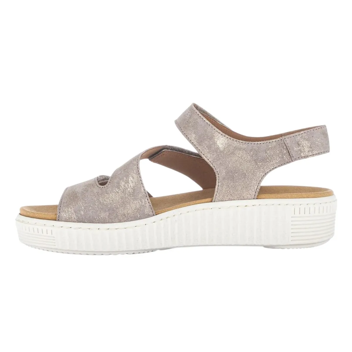Gabor Women's 43.600.62 Beige Metallic Leather Rich Hue Center Stage