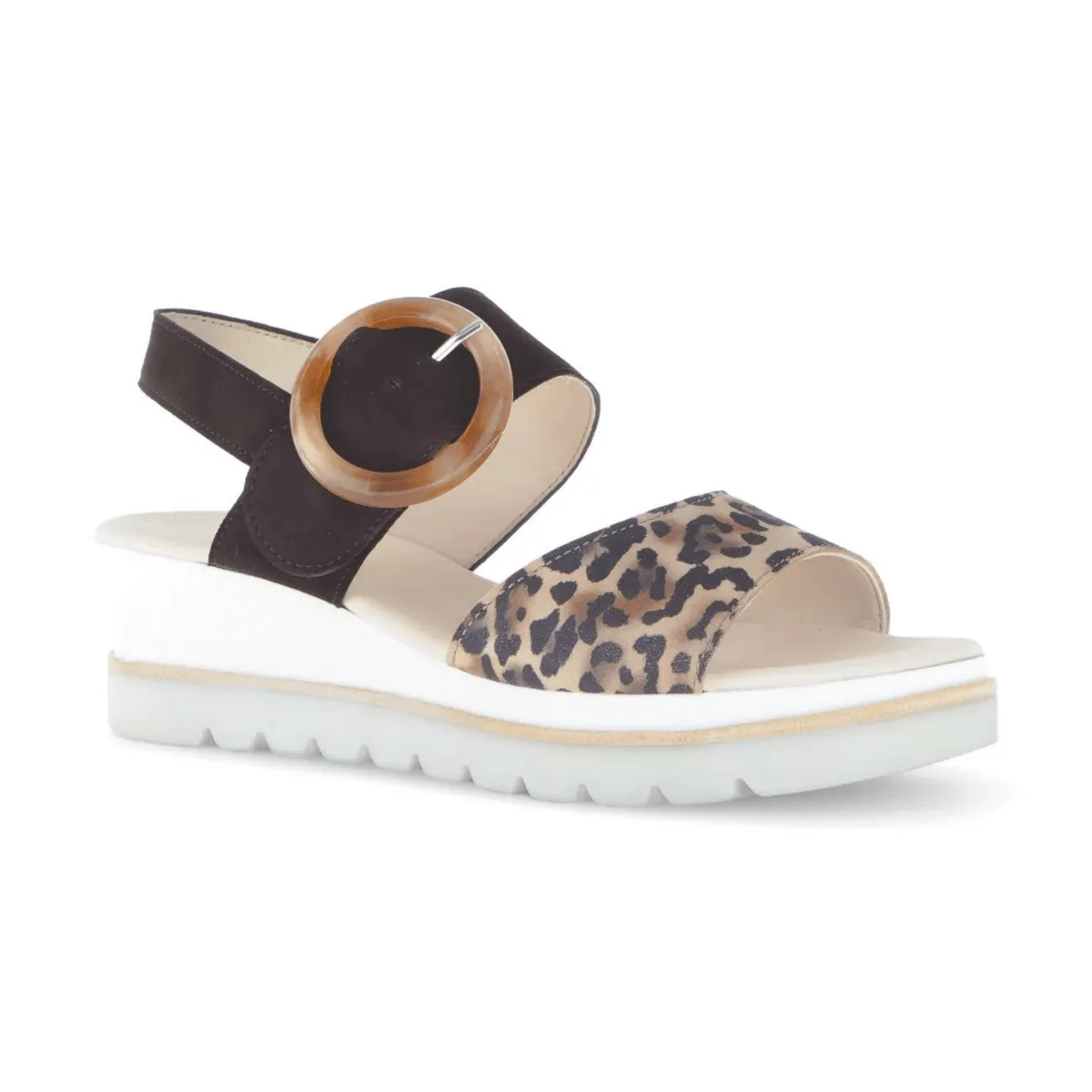 Gabor Women's 44.645.38 Black/Leopard Anti Bacterial