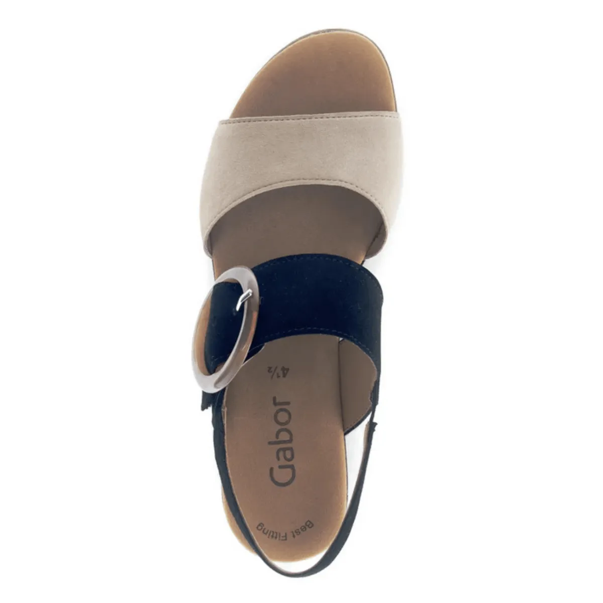 Gabor Women's 64.645.14 Beige/Black Suede Wine Tasting