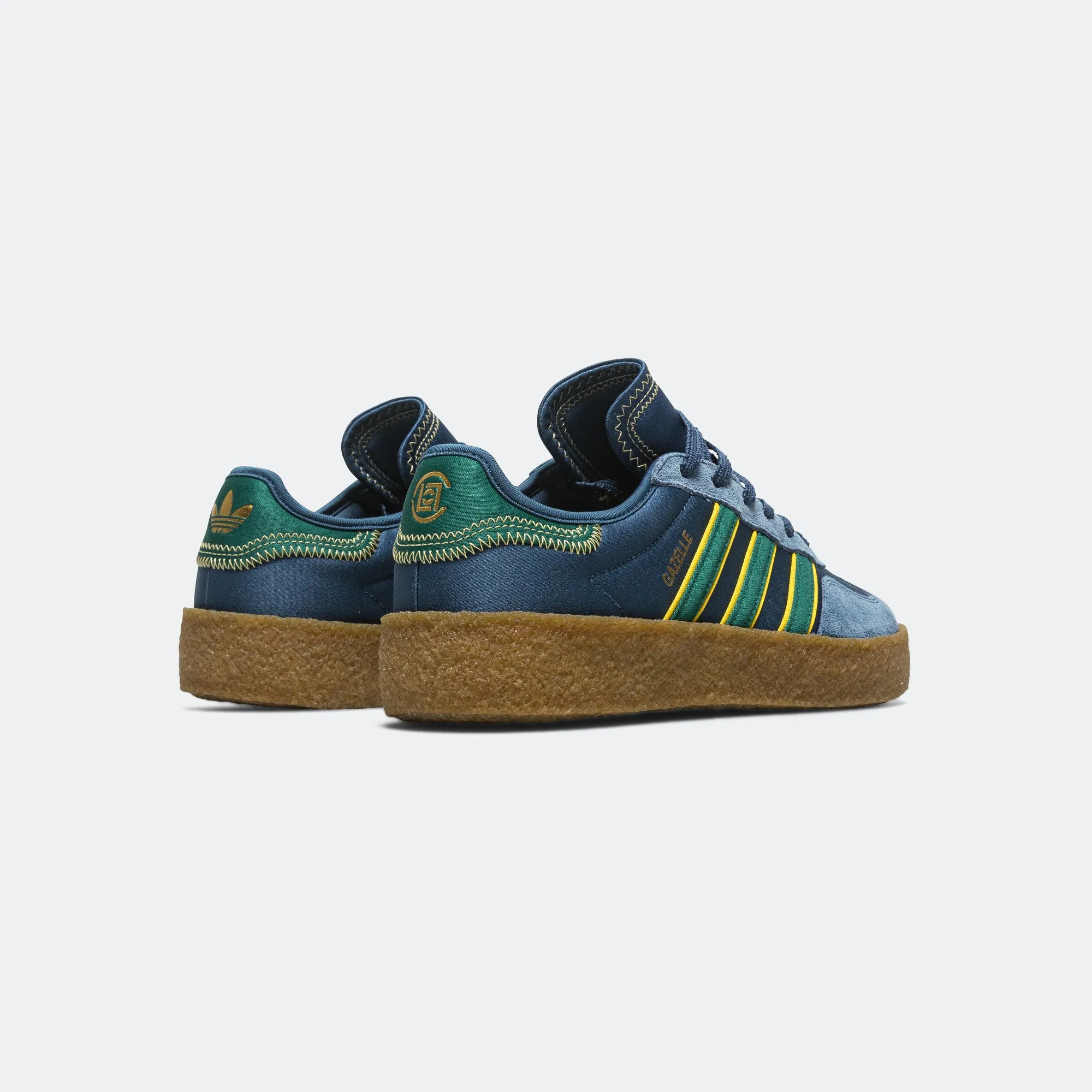 Gazelle by Edison Chen x CLOT - Navy Marine/Collegiate Green-Hazy Yellow Sustainable Production Process Foot Glide