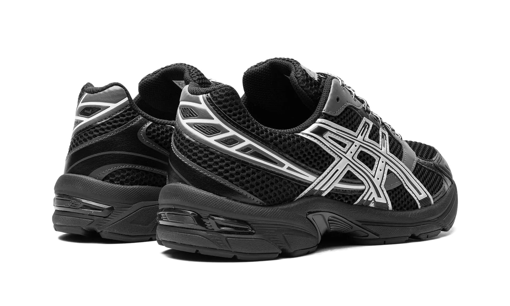 knee - high running wear Durable Rubber Outsole Gel-1130 Exclusive "Black White"