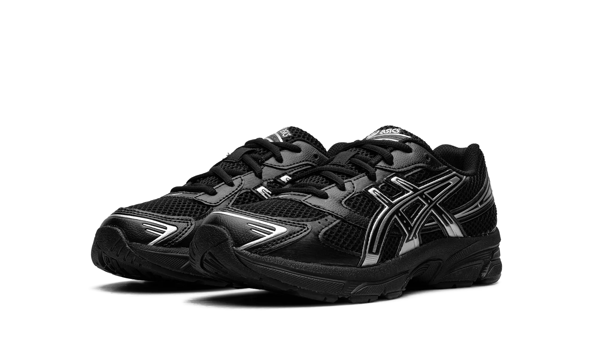 running - safety running in light rain shoes Gel-1130 GS "Black Pure Silver"