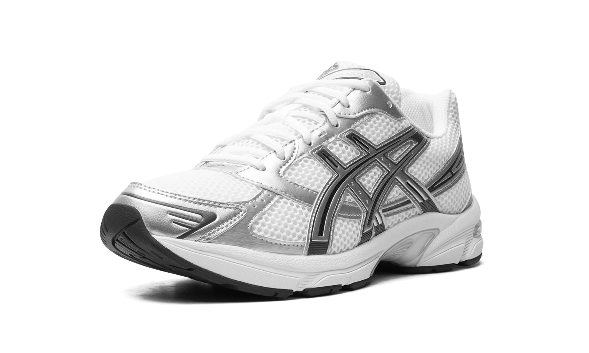 compression sock race - day shoes Gel 1130 "White Pure Silver"