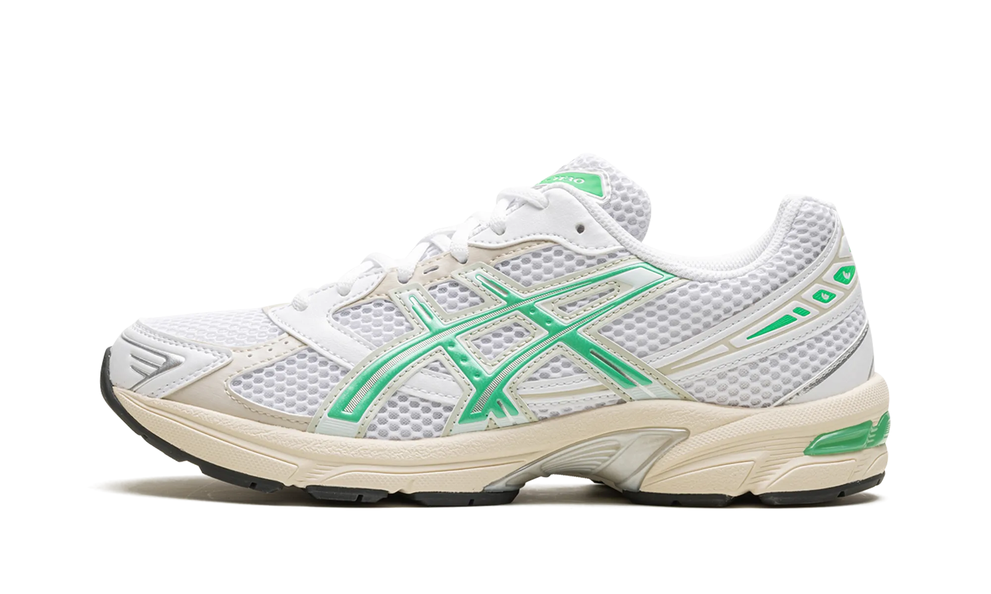 Gel 1130 WMNS "White Malachite Green" Lightweight Mesh Shoes Good elasticity