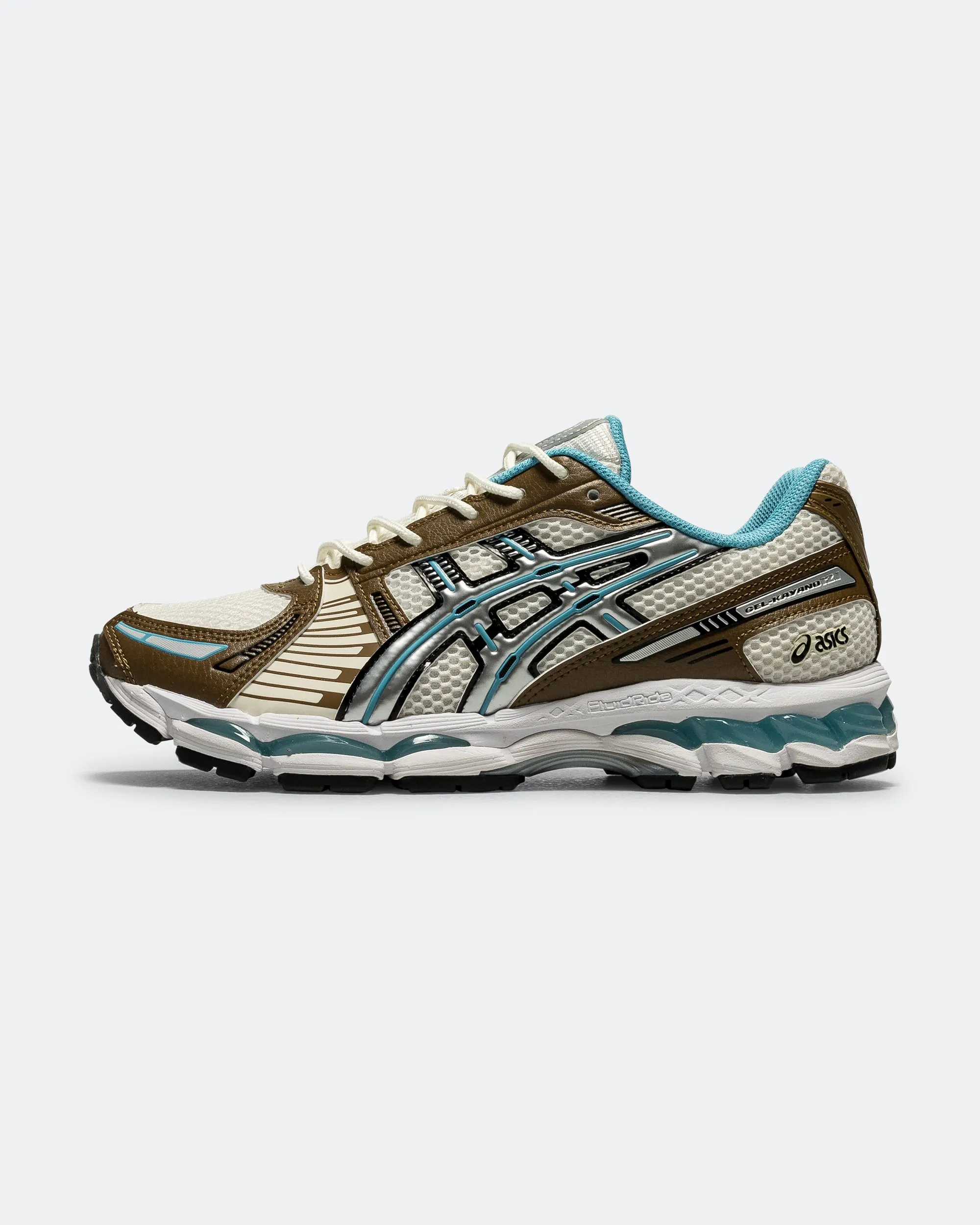 GEL-Kayano 12.1 - Cream/Stillwater Elastic Ankle