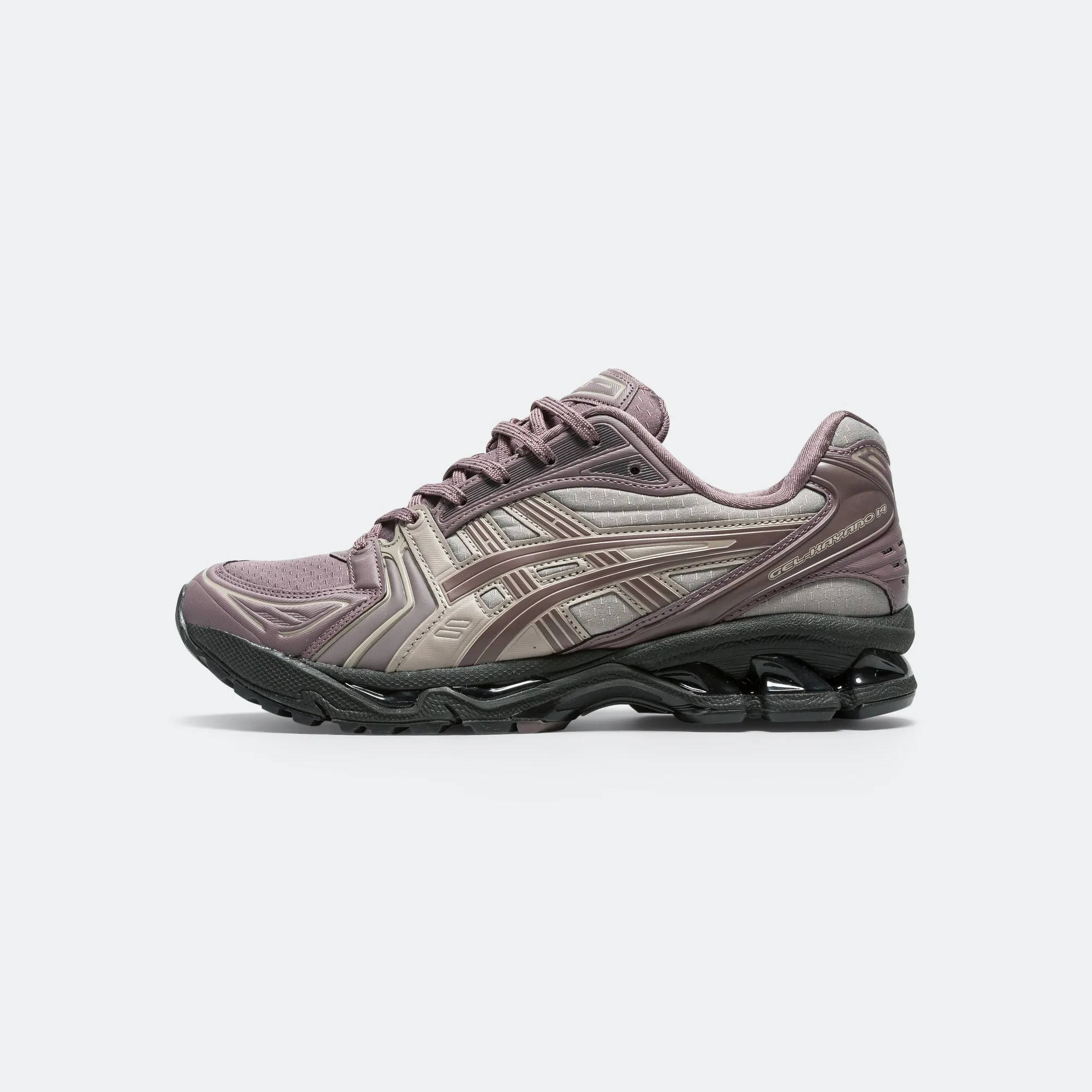 GEL-Kayano 14 - Mauve Grey/Moonrock Knit Upper Material Smooth Finish