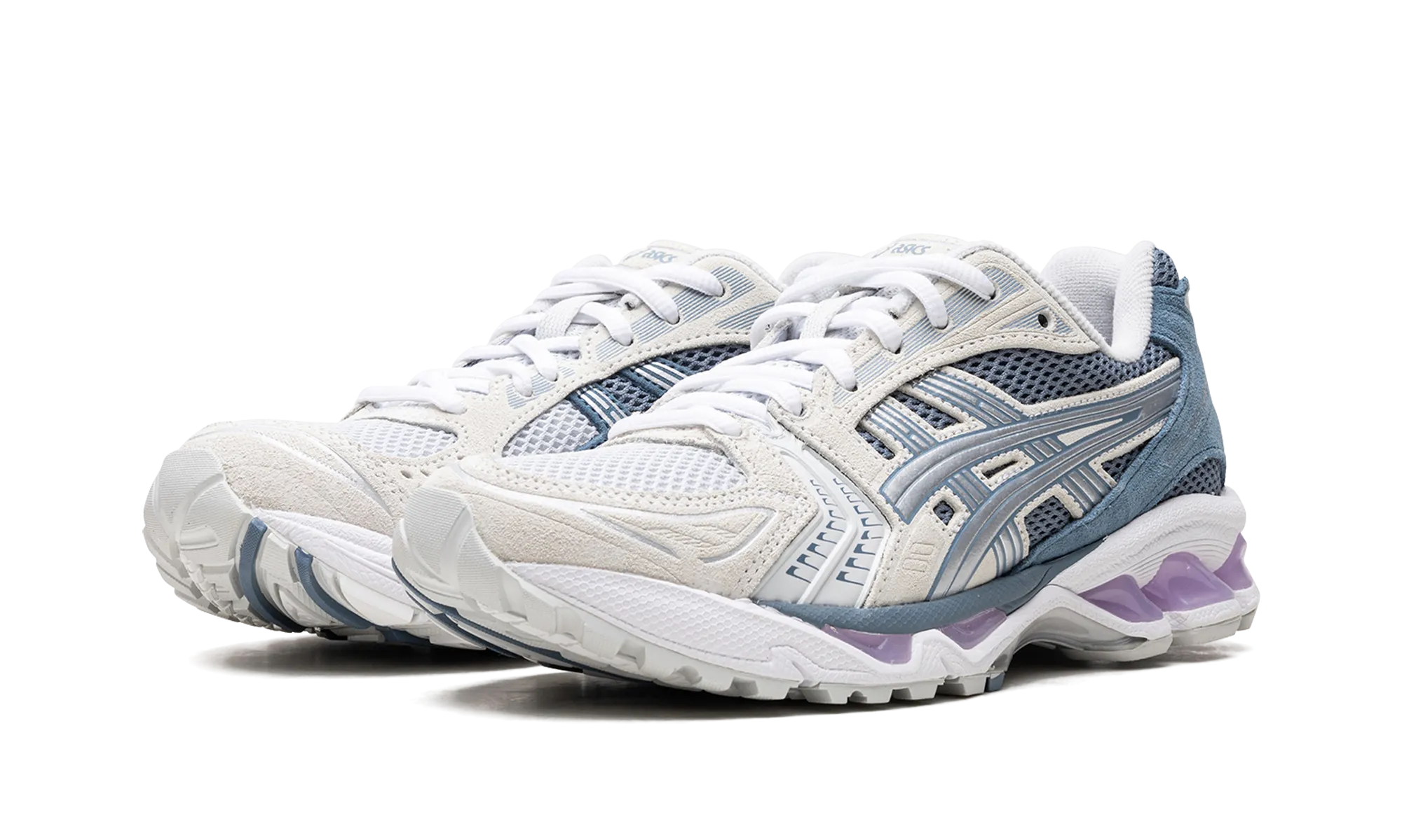lace up closure Smooth Touch GEL KAYANO 14 WMNS "Glacier Grey"