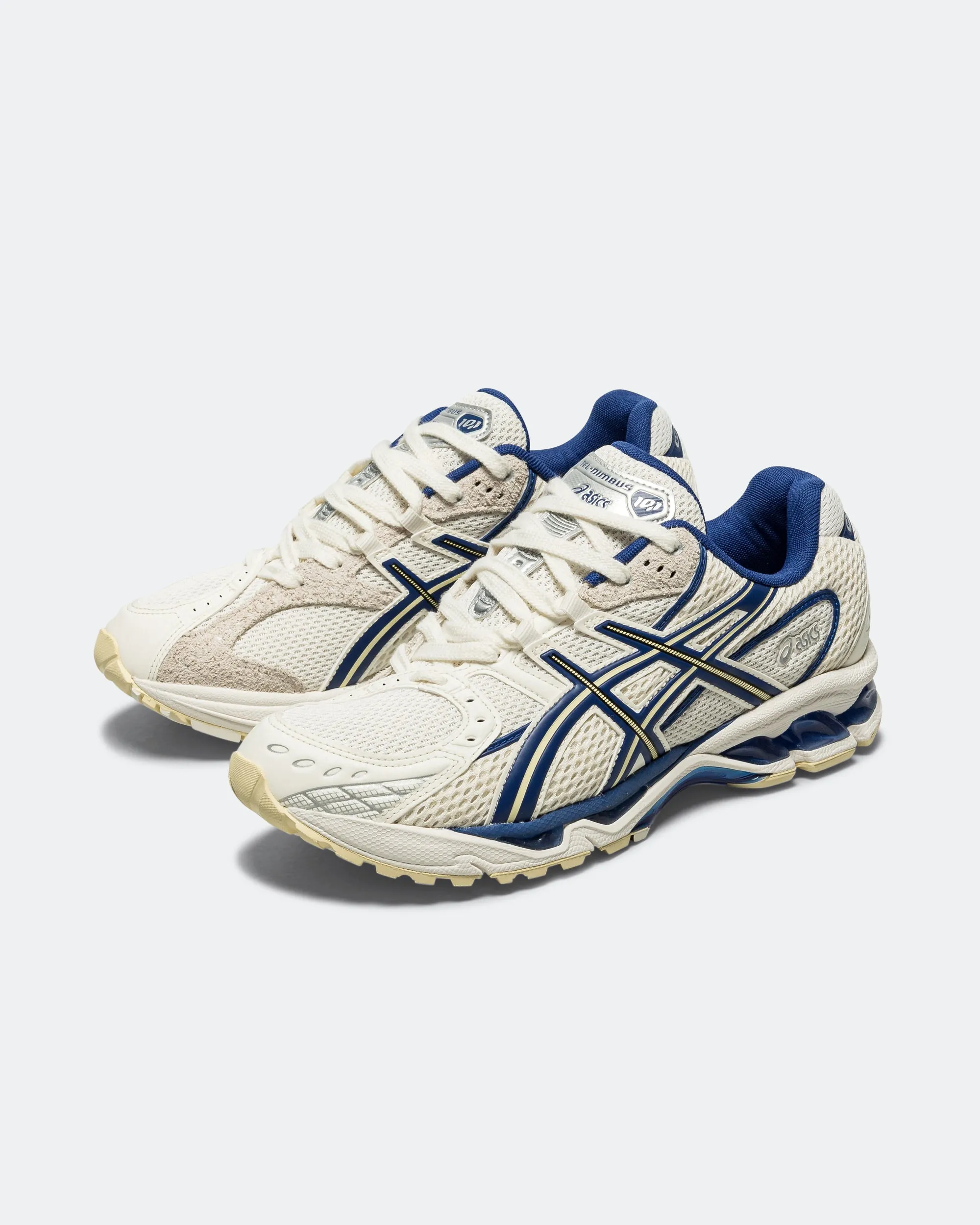 Gel-Nimbus 10.1 x END. - Snow White/Sodalite Blue Comfort Insoles Lockdown Strap