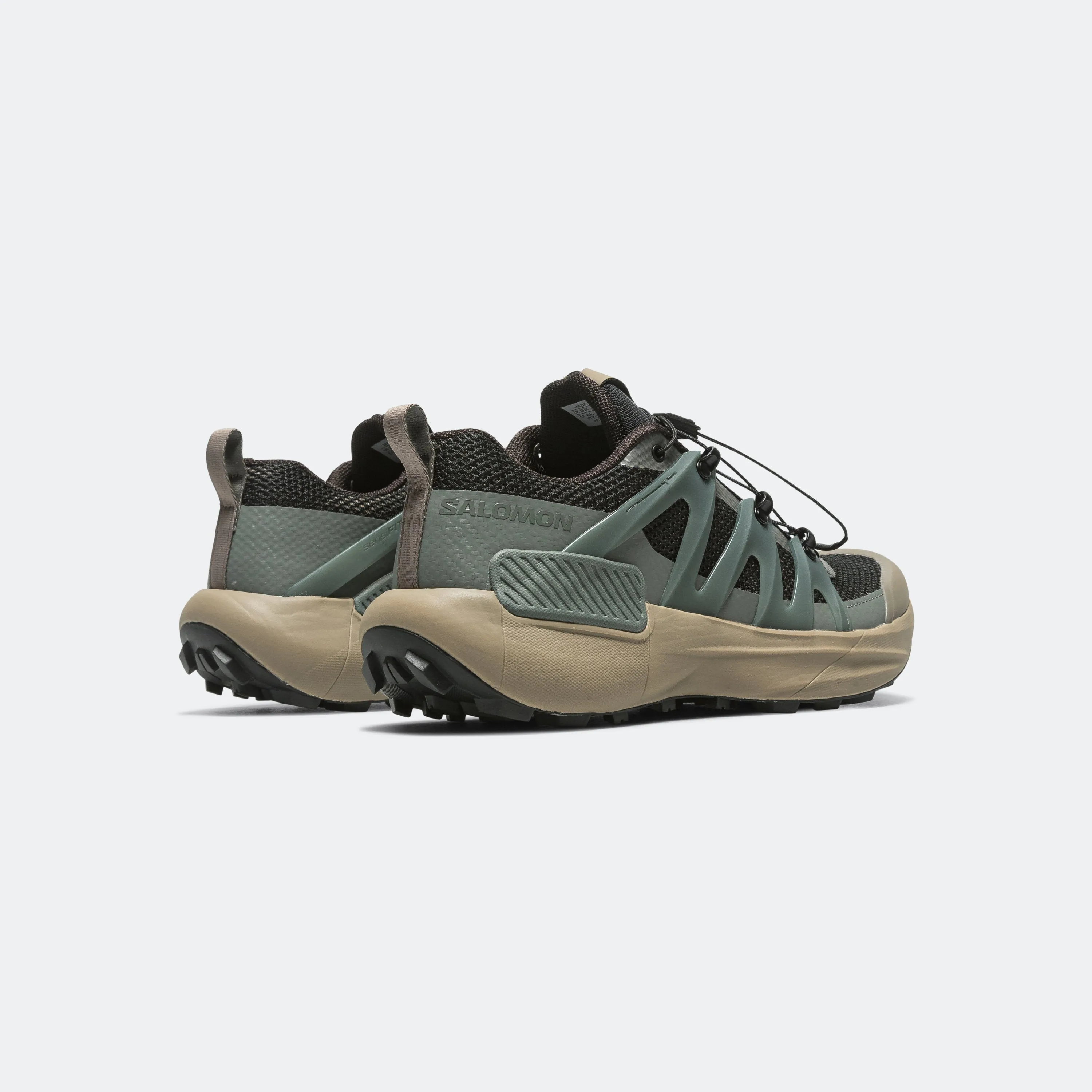 Non Slip Tread Pattern Vamp Reinforcement Genesis Advanced - Fallen Rock/Sedona Sage-Black