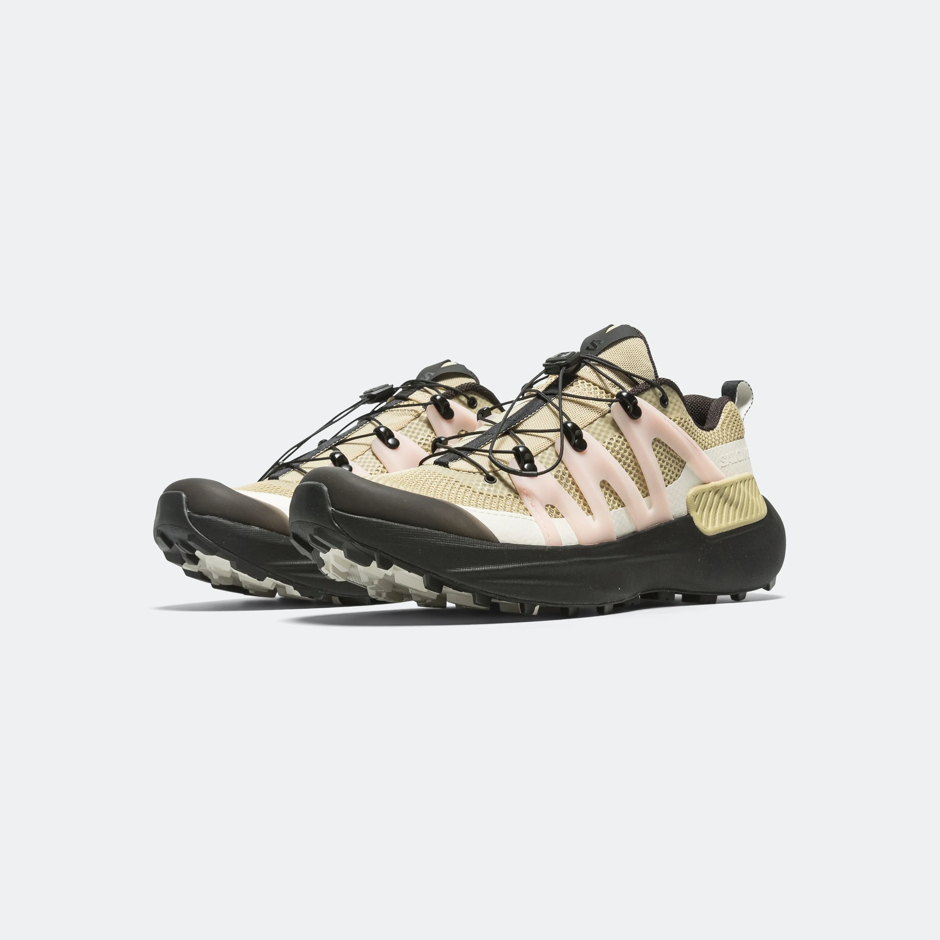 Pace Booster Flat Knit Texture Genesis Advanced - Pale Olive Green/Black-Impatiens Pink
