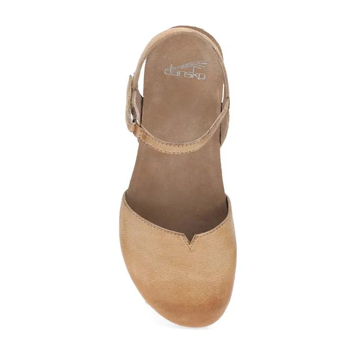 Womens Dansko Rowan Leather in Honey Narrow heel