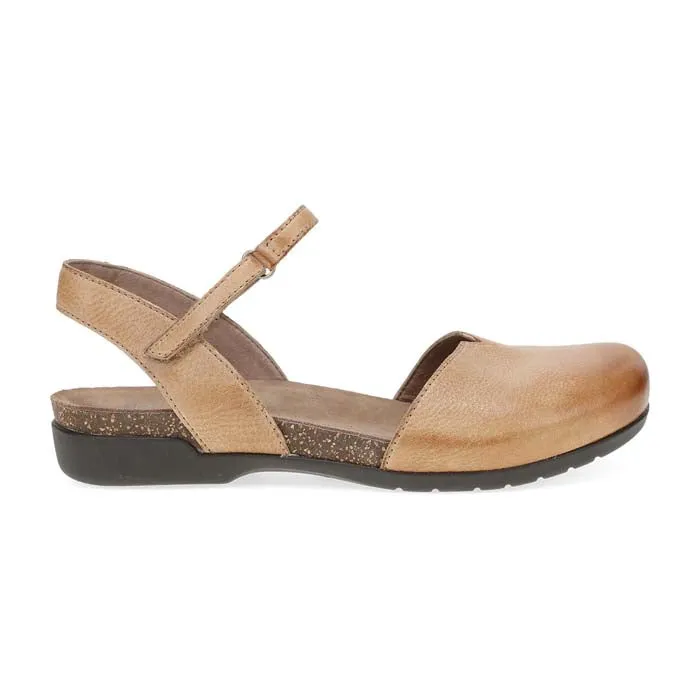 Womens Dansko Rowan Leather in Honey Knit Fresh Night Jog