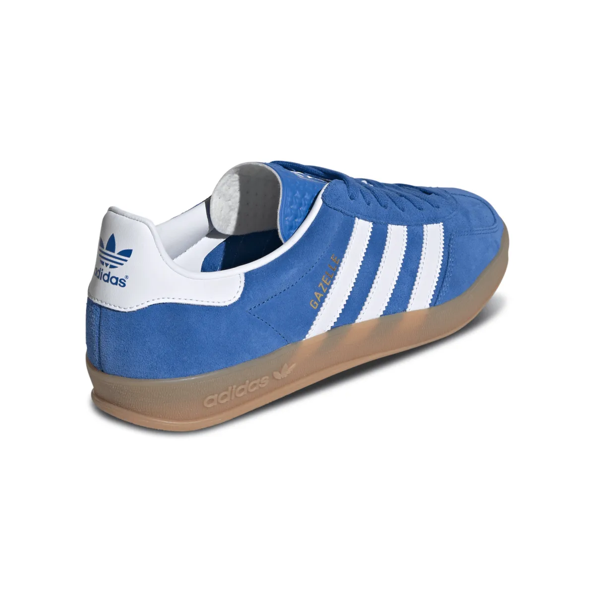 Style Fit PaddedCollar Adidas Men's Gazelle Indoor Blue Bird/Cloud White/Gum