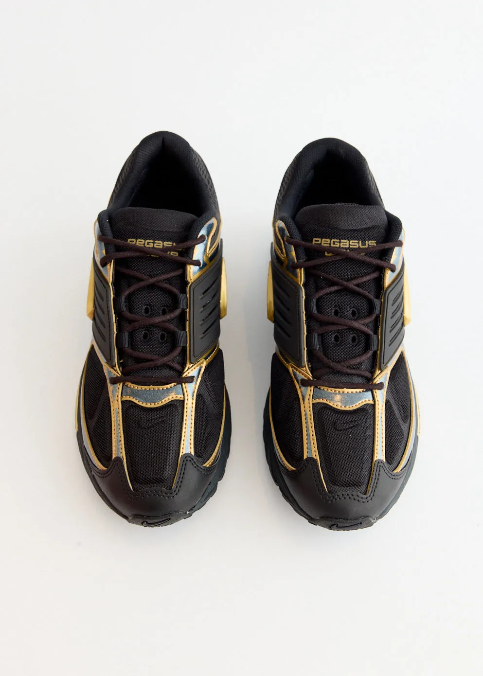 Air Pegasus Wave Premium 'Black Metallic Gold' Sneakers Street Chic Luxe support