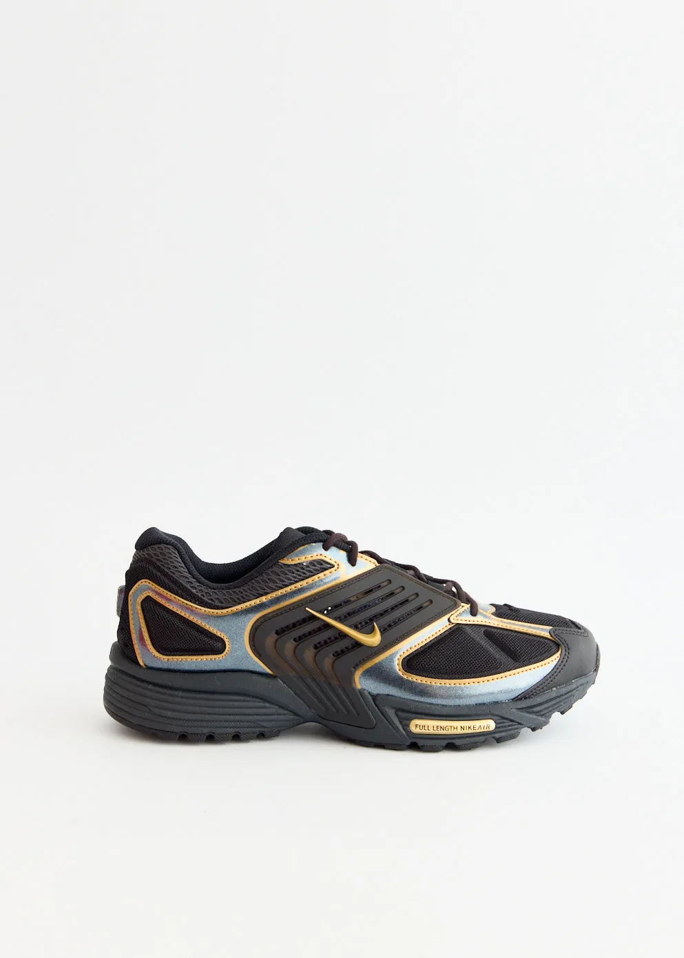 fade - resistant Street Chic Air Pegasus Wave Premium 'Black Metallic Gold' Sneakers
