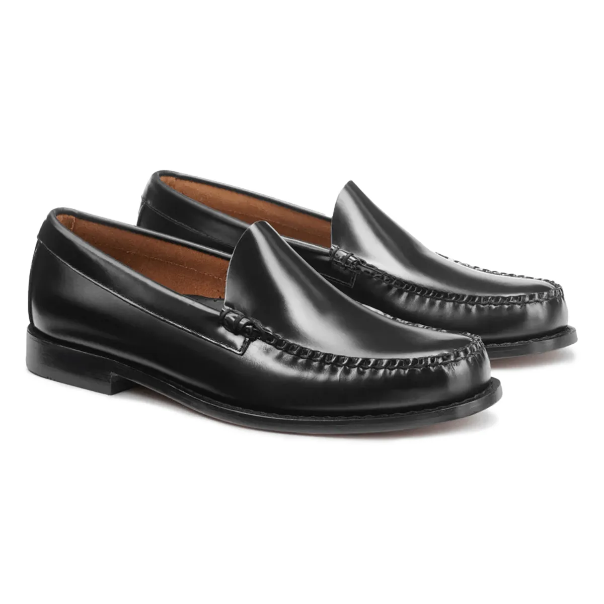 Four Season G.H. Bass Men's Larson Venetian WeeJuns Black Leather