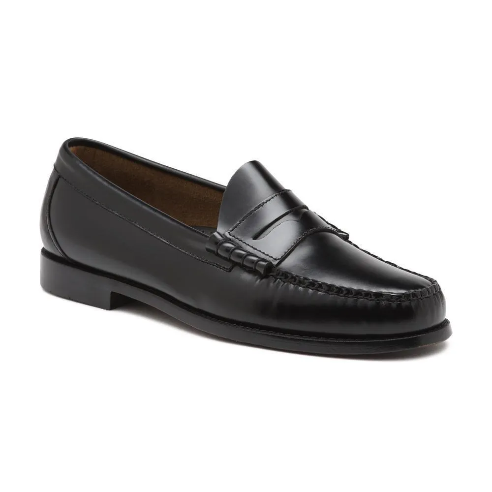 Slim Profile G.H. Bass Men's Larson Weejuns Black Leather