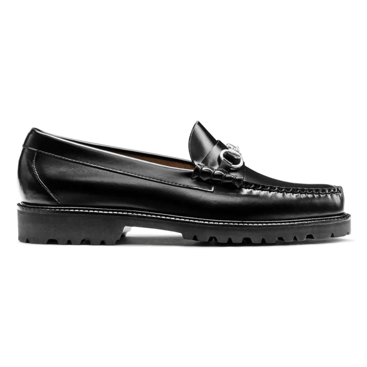 G.H. Bass Men's Lincoln Bit Lug WeeJun Black Leather Exclusive Banquet