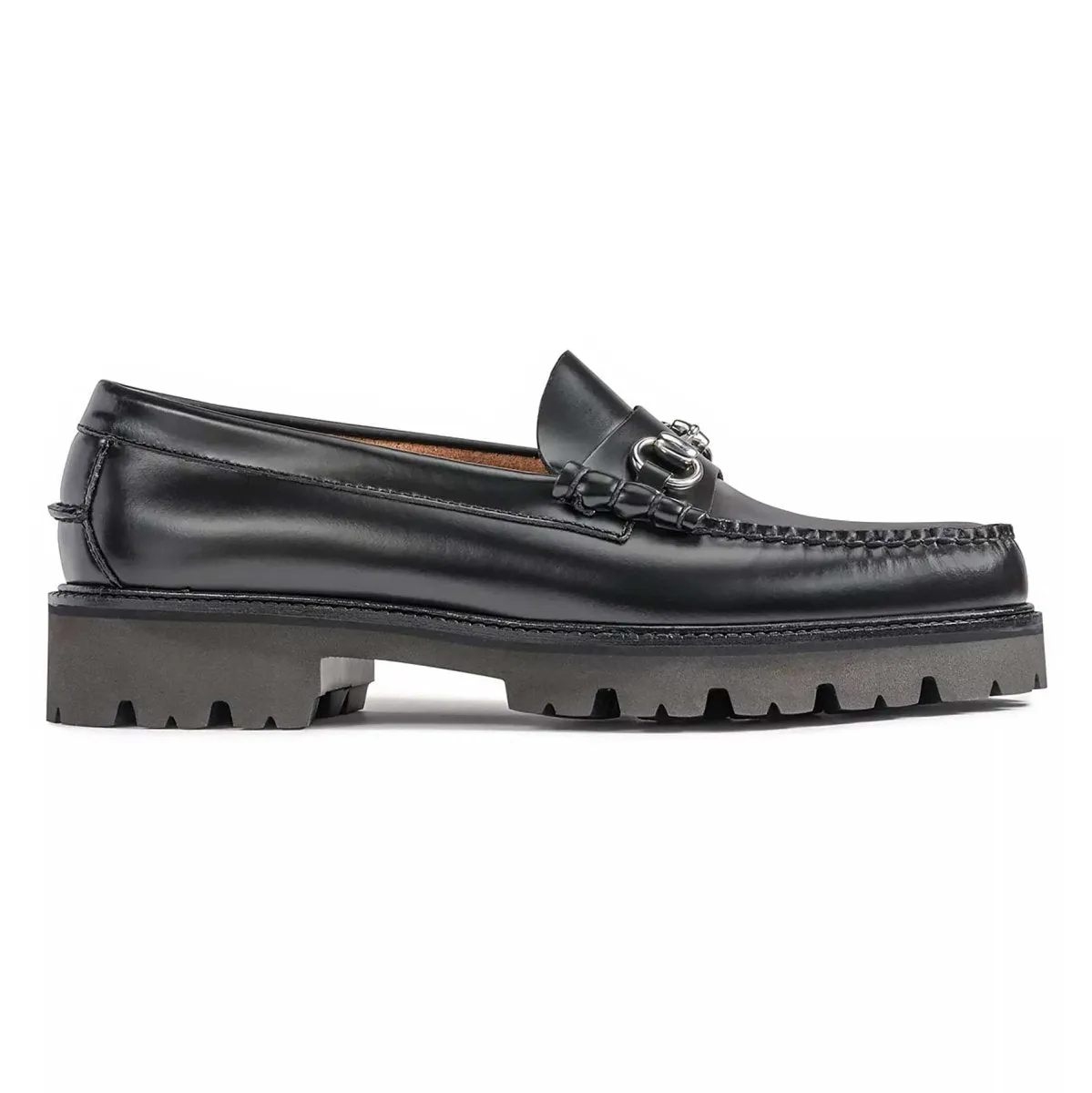 Wide Comfort G.H. Bass Men's Lincoln Bit Lug WeeJun Black